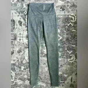 Lululemon Wunder Under Roll Down Pant Dottie Dash Gray Luon Sz 4